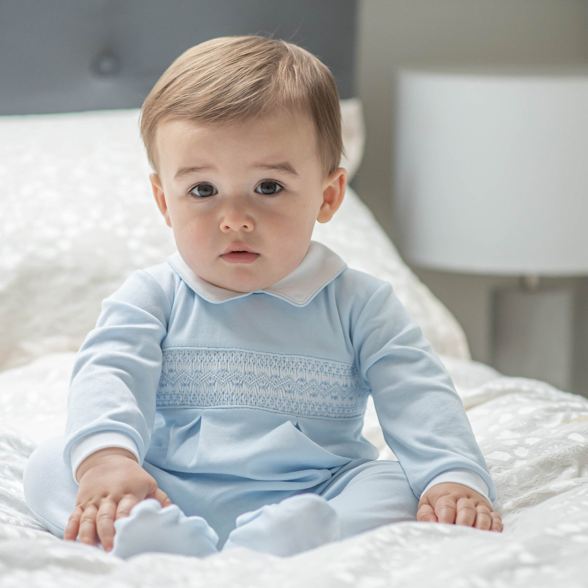 Classic Boys Smocked Footsie