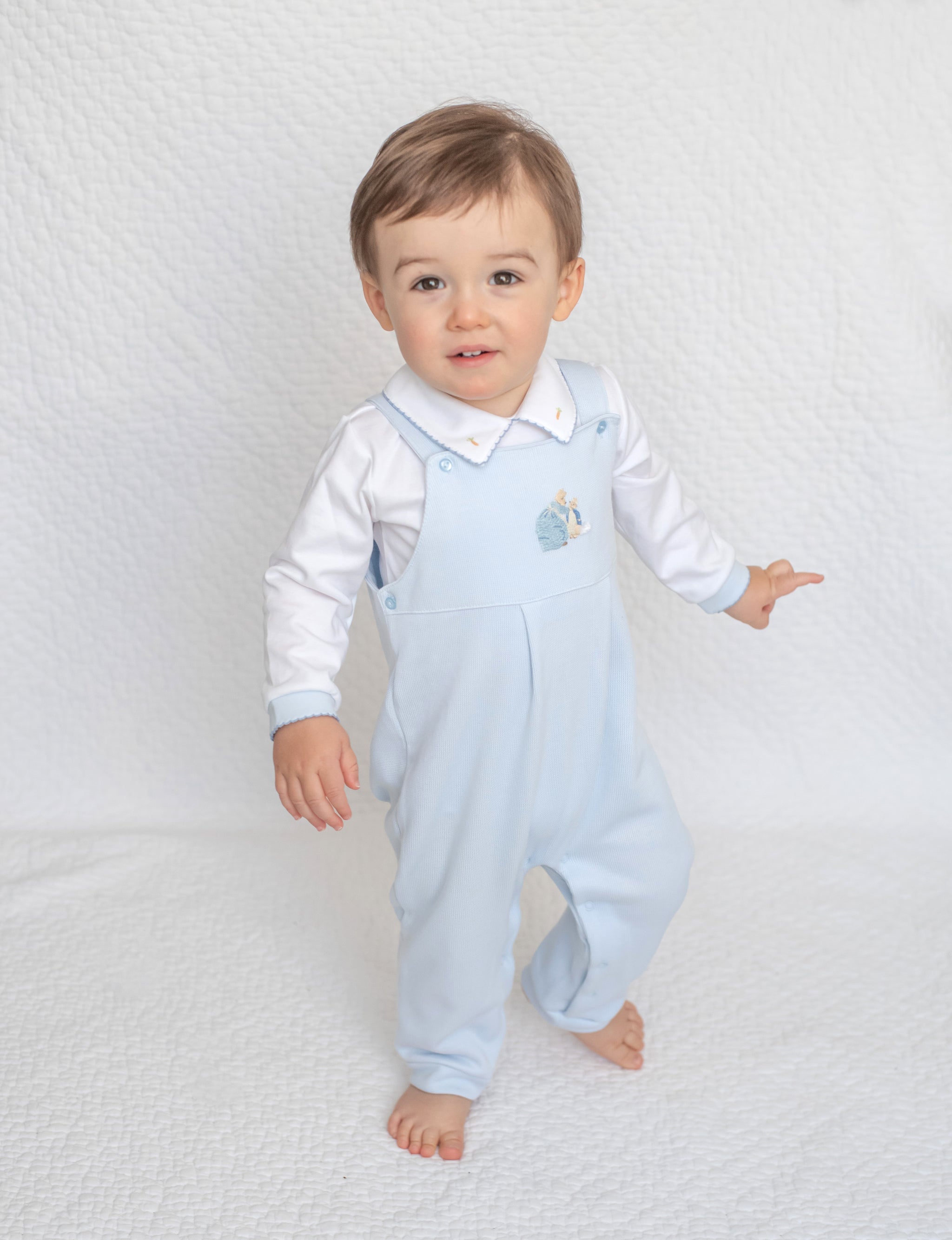 Peter Rabbit Two Piece Knit Dungaree Set