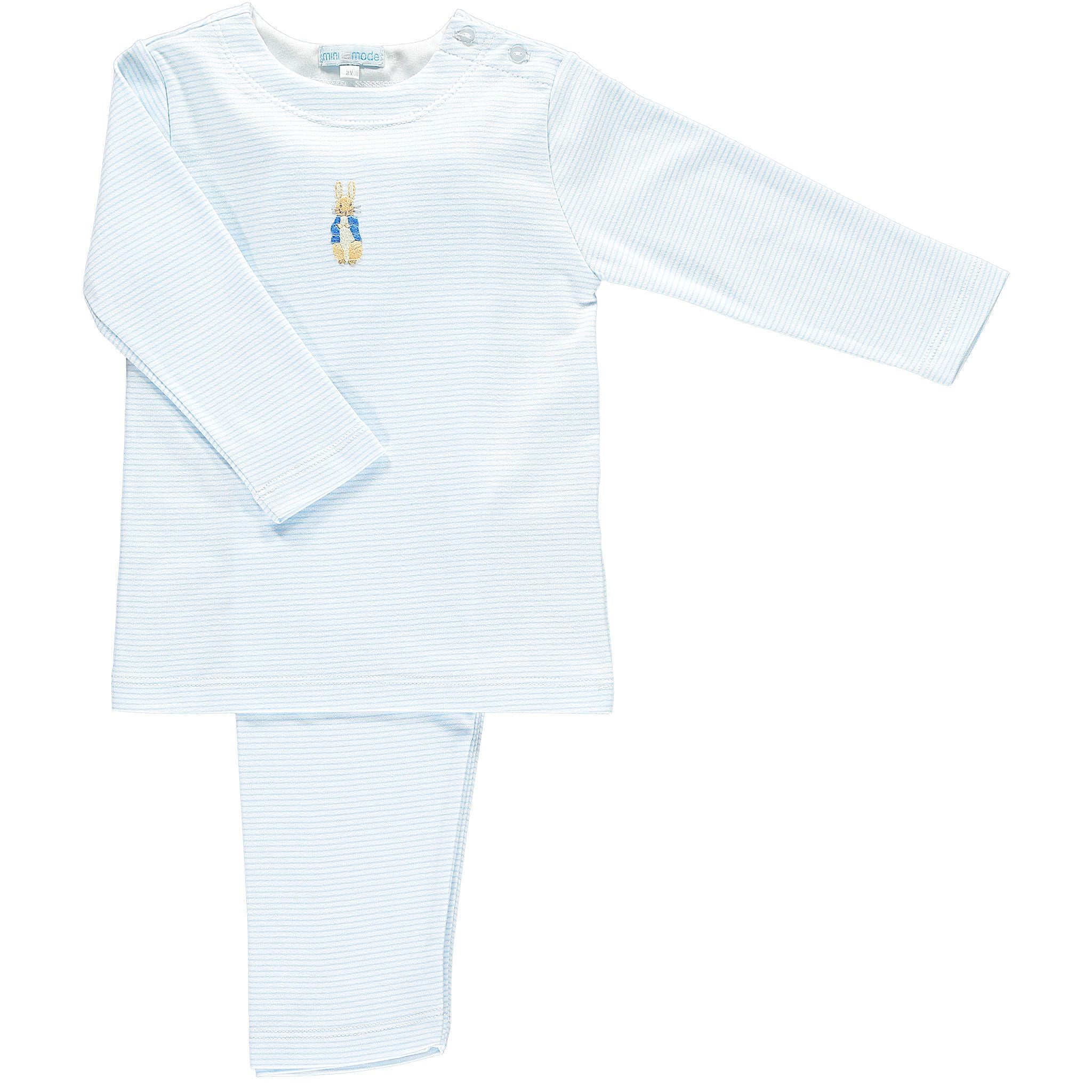 Pyjama Manches Courtes Pierre Lapin (Peter Rabbit) Pour Garçon - 100% Coton, Licence Officielle - Tailles 12 Mois à 7 Ans - 12